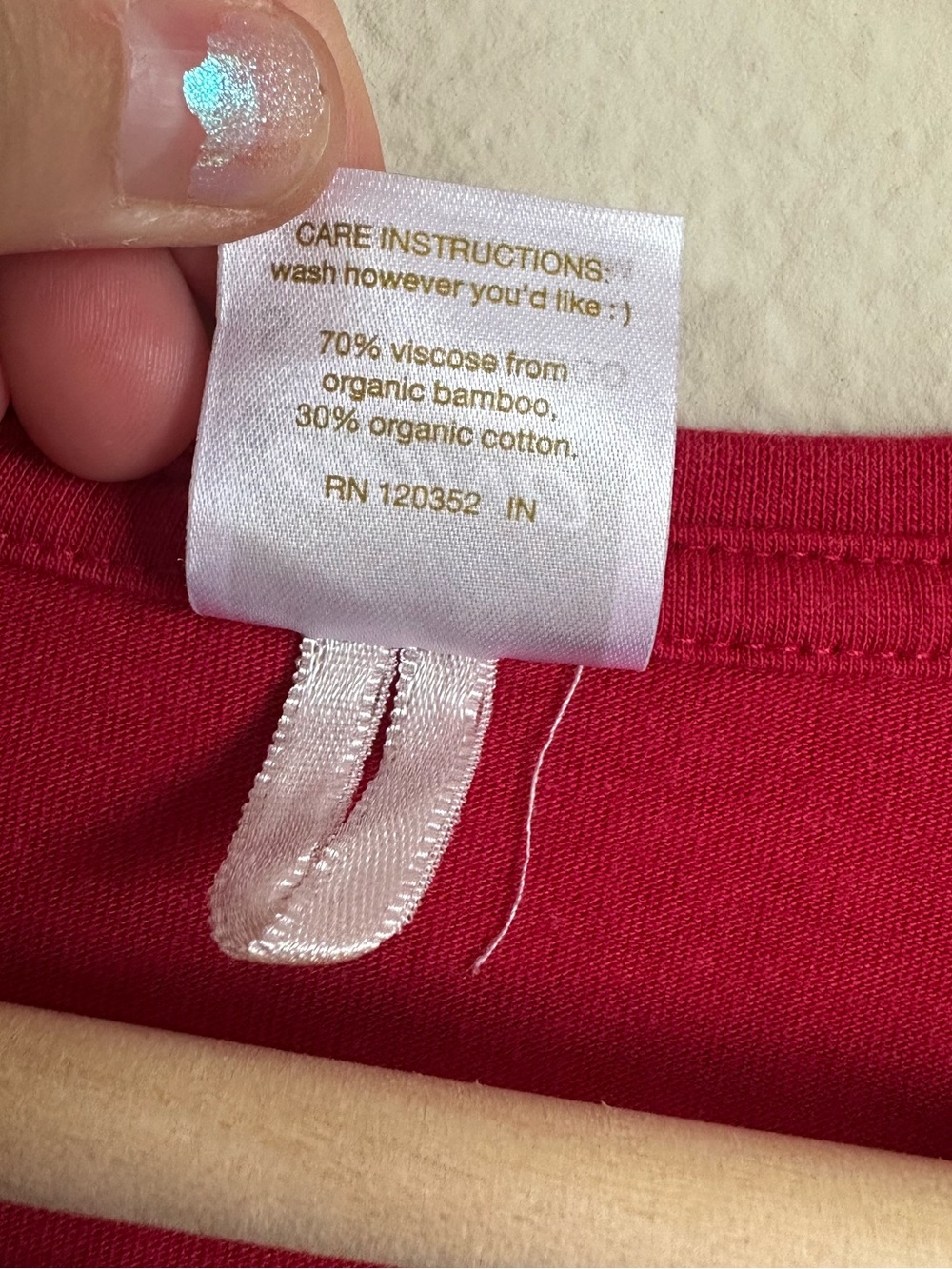 Onno Organic Viscose Blend Short Sleeve Tee - Picture 5 of 6